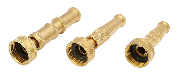 Alamă Adjustable Twist Hose Spray Nozzle Set