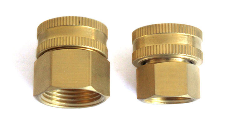 Dual Female Alamă Swivel Hose Connector